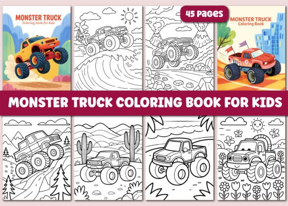 Download MONSTER TRUCK COLORING BOOK for KIDS - Kids Collection