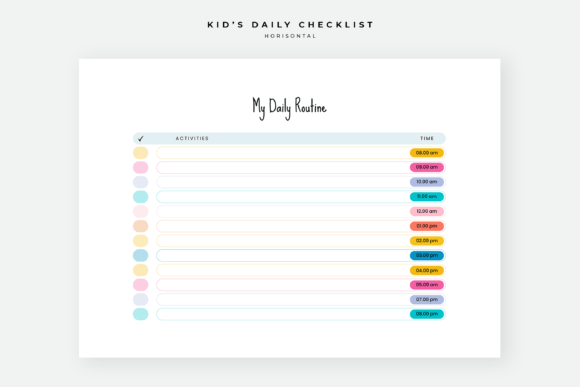 Download Daily Checklist Chore Chart for Kids - Kids Collection
