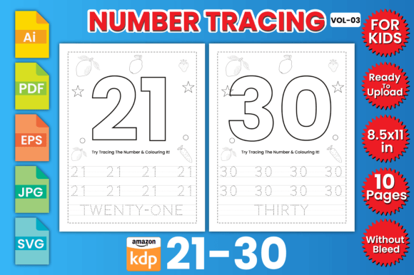 Download Number Tracing for Kids 21-30 - Kids Collection