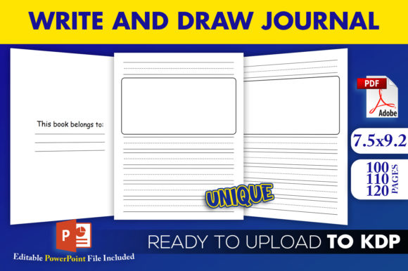 Download Write and Draw Kids Journal KDP Interior - Kids Collection