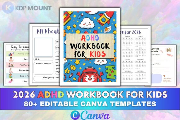 Download 2026 ADHD Workbook for Kids Editable - Kids Collection