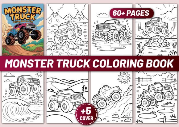 Download MONSTER TRUCK COLORING BOOK for KIDS - Kids Collection
