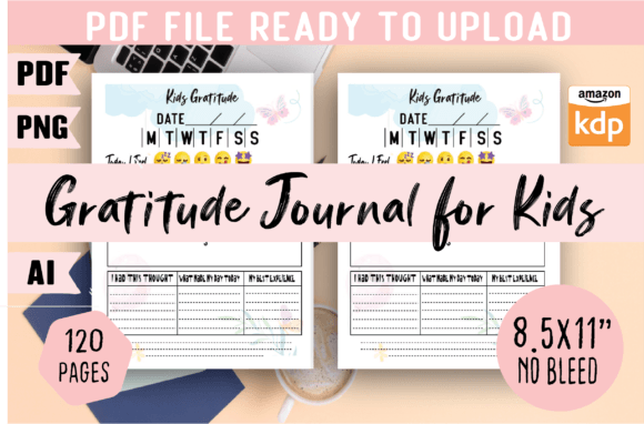 Download Gratitude Journal for Kids |KDP Interior - Kids Collection