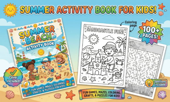 Download Summer Beach Activity Book for Kids - Kids Collection