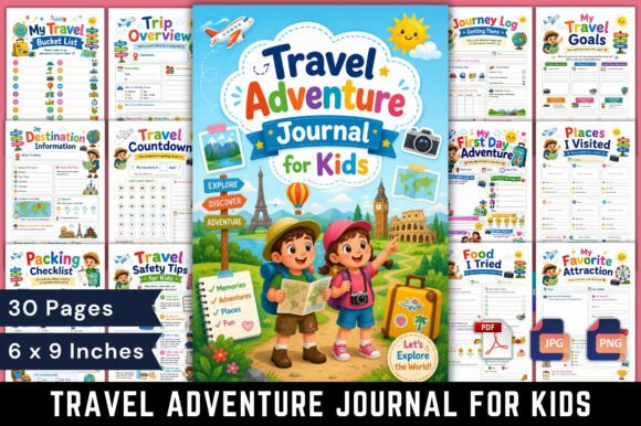 Download Travel Adventure Journal for Kids - Kids Collection