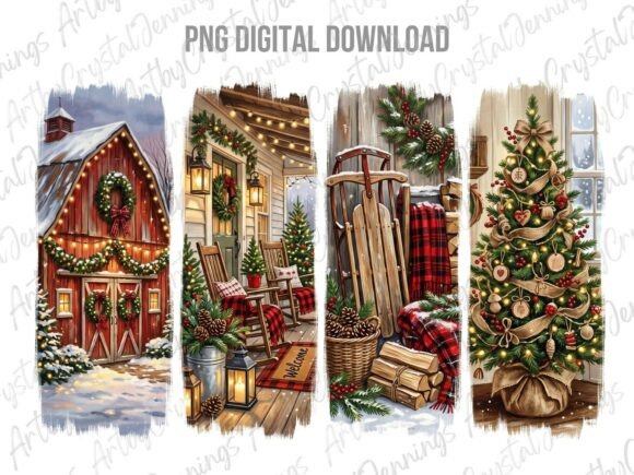 Download Rustic Christmas Brushstroke PNG - Premium Resources