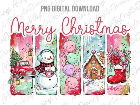Download Merry Christmas Holiday Brushstroke PNG - Premium Resources